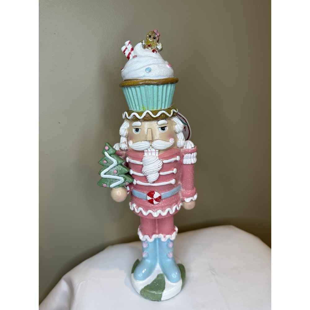Cupcakes and Cashmere 12" Pink‎ Pastel Gingerbread Sweets Nutcracker Christmas